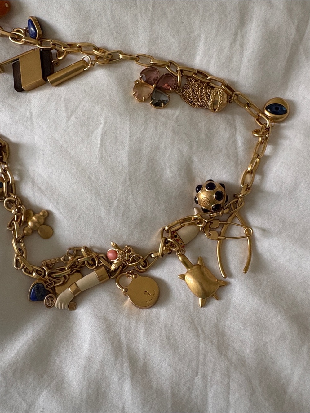 Vintage Tory Burch Charm Necklace - Picture 5 of 7